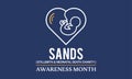 SANDS Stillbirth and neonatal death charity Awareness Month Concept Observed on Every June. background, Banner, Poster, Card