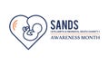 SANDS Stillbirth and neonatal death charity Awareness Month Concept Observed on Every June. background, Banner, Poster, Card