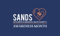 SANDS Stillbirth and neonatal death charity Awareness Month Concept Observed on Every June. background, Banner, Poster, Card Royalty Free Stock Photo