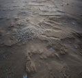 Sands texture of tuban beach Royalty Free Stock Photo