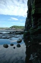 Sandsend Reflection Royalty Free Stock Photo