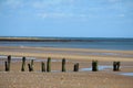 Groynes At sandsend, North Yorkshire Royalty Free Stock Photo