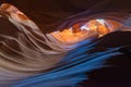 Sandstone abstract of the Antelope Canyon, Page, Arizona, USA Royalty Free Stock Photo