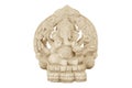 Ganesha statue isolated on white background Royalty Free Stock Photo