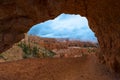 Sandstone Arch Bryce Canyon Peek-a-boo loop trail Royalty Free Stock Photo