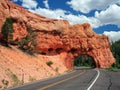 Sandstone arch formation in Red Canyon Utah Royalty Free Stock Photo