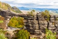 The sandstone arch Prebischtor Royalty Free Stock Photo