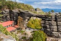 The sandstone arch Prebischtor Royalty Free Stock Photo