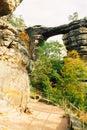 The sandstone arch Prebischtor Royalty Free Stock Photo