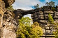 The sandstone arch Prebischtor Royalty Free Stock Photo