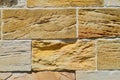 Sandstone blocks in an old wall