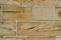 Sandstone blocks in an old wall