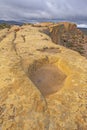 Sandstone Bluff Reaching to the Sky Royalty Free Stock Photo