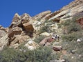 Sandstone Bluffs in Red Rock Canyon, Nevada.