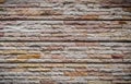 Sandstone brick wall exterior design Royalty Free Stock Photo