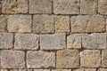 sandstone bricks wall Royalty Free Stock Photo