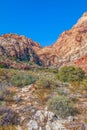 Sandstone Canyon Loop Trail in Spring Mountain Ranch State Park.Nevada.USA Royalty Free Stock Photo