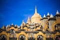 Sandstone castle and blue sky