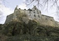 the sandstone castle building in bad bentheim in germany