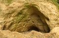 Sandstone cave in Dundaga, Latvia Royalty Free Stock Photo