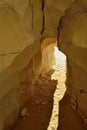 Sandstone cave. White desert. Sahara. Egypt Royalty Free Stock Photo