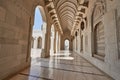 Sandstone cladded walls and floors in a mosque