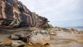 Sandstone Cliff Cape Banks Sydney in the Botany Kamay Bay National Park