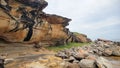 Sandstone Cliff Cape Banks Sydney in the Botany Kamay Bay National Park