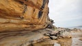 Sandstone Cliff Cape Banks Sydney in the Botany Kamay Bay National Park