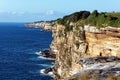 Sandstone Cliffs Above Pacific Ocean