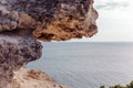 Sandstone cliffs on the Black Sea coast Royalty Free Stock Photo