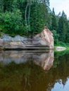 Sandstone cliffs in the evening light Royalty Free Stock Photo