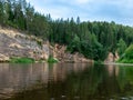 Sandstone cliffs in the evening light Royalty Free Stock Photo