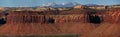 Sandstone cliffs and mountains Royalty Free Stock Photo