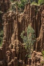 Sandstone Cliffs near Gesergio, Ethiopia Royalty Free Stock Photo