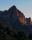 Red sunset of zion