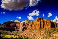 Sandstone cliffs of Zion National Park, Utah