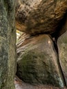 The Errant Rocks of the Table Mountain National Park, Poland Royalty Free Stock Photo