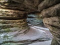 The Errant Rocks of the Table Mountain National Park, Poland Royalty Free Stock Photo