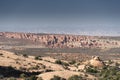 Sandstone Fins rock formation, Devils Garden, Arches National Park Moab Utah Royalty Free Stock Photo