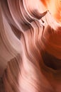 Sandstone formation in Arizona slot canyon Royalty Free Stock Photo