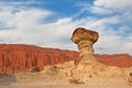 Sandstone formation in Ischigualasto, Argentina. Royalty Free Stock Photo