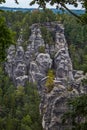 Sandstone formation in the `Saxon Switzerland