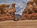 Sandstone Formations in Devil`s Garden Royalty Free Stock Photo