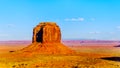 The sandstone formations of Merrick Butte in the desert landscape of Monument Valley Royalty Free Stock Photo