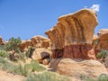 Devil`s Garden Sandstone Formations near Escalante, Utah Royalty Free Stock Photo