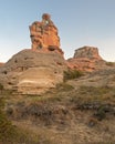 Sandstone Formations in Writing on Stone Park Royalty Free Stock Photo