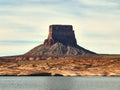 Sandstone of Glen Canyon, Lake Powell - Boat view Royalty Free Stock Photo