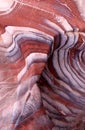 Sandstone gorge formation, Siq, in Petra