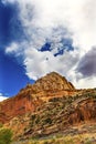 Sandstone Mountain Blue Sky Capitol Reef National Park Utah Royalty Free Stock Photo